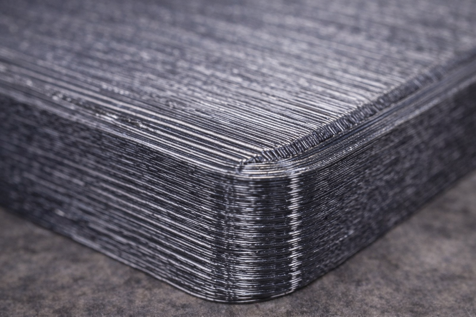 PETG Oberfläche und Layerstruktur