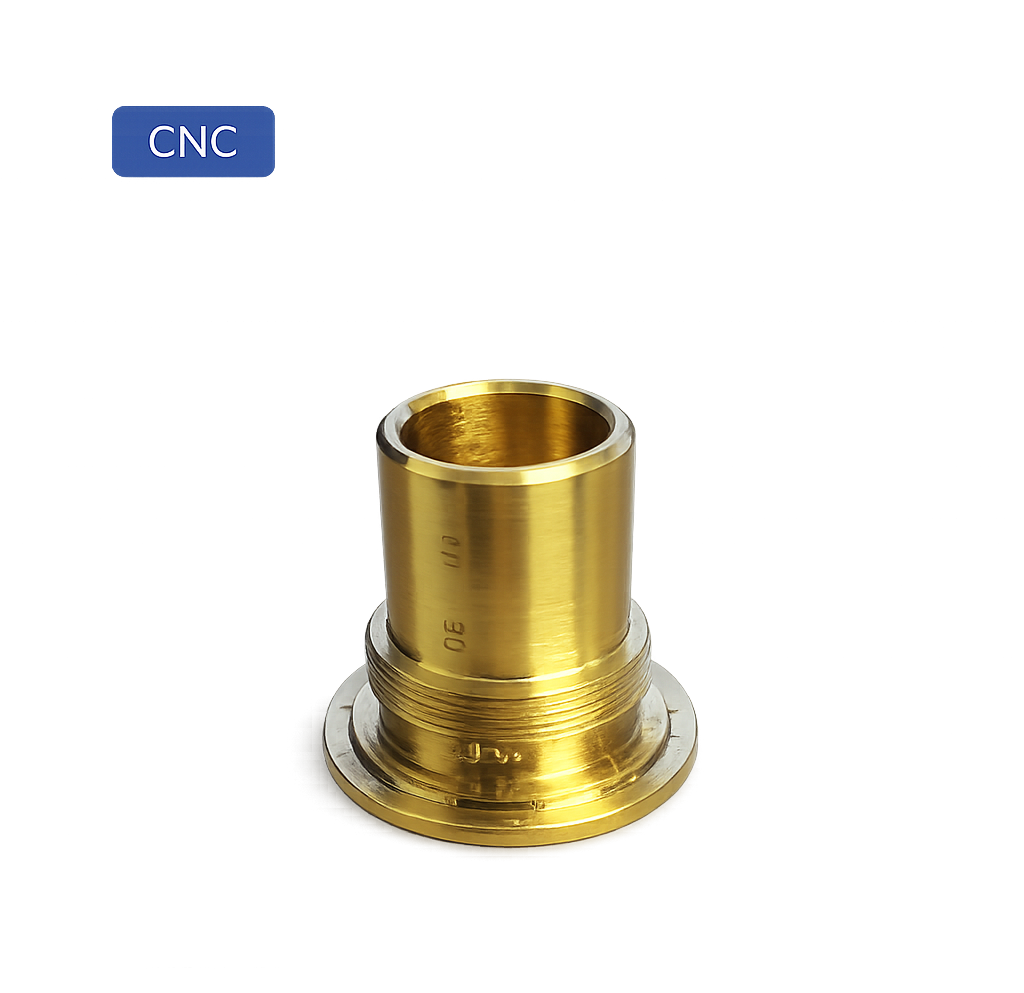 Messingbuchse als technisches Bauteil