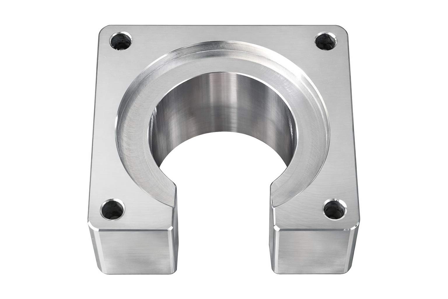 Draufsicht auf Servo-Halter aus Aluminium